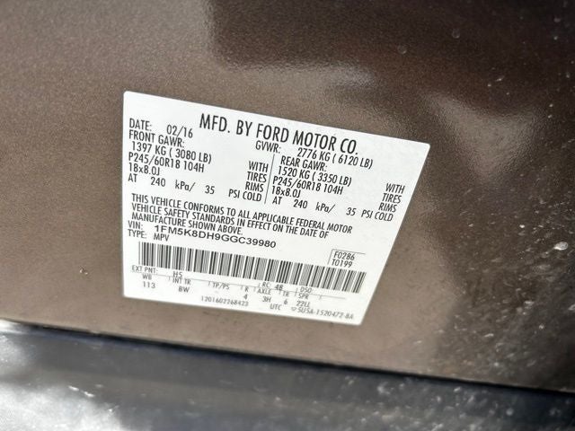 2016 Ford Explorer XLT