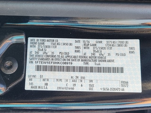 2017 Ford F-150 Lariat