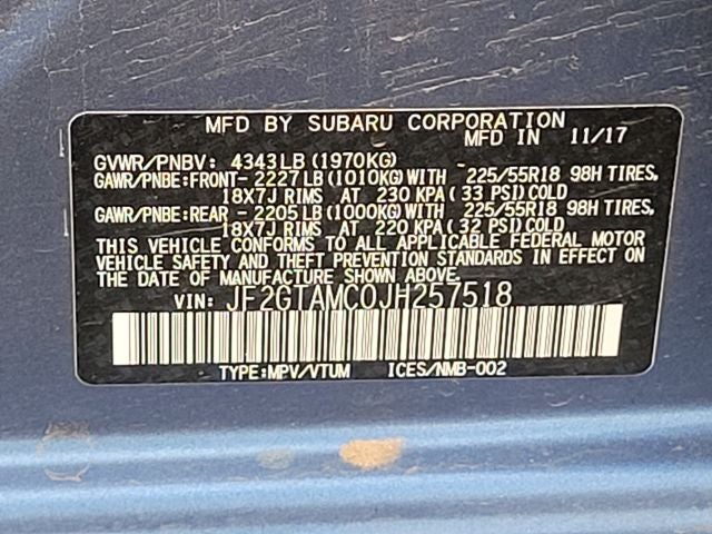 2018 Subaru Crosstrek 2.0i Limited