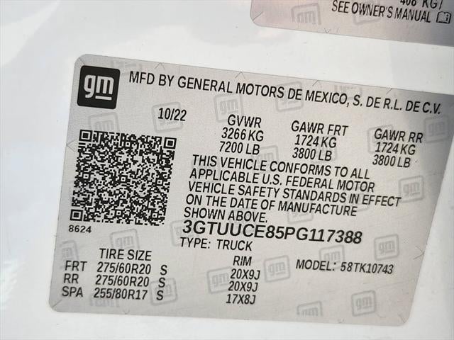 2023 GMC Sierra 1500 4WD Crew Cab Standard Box Elevation