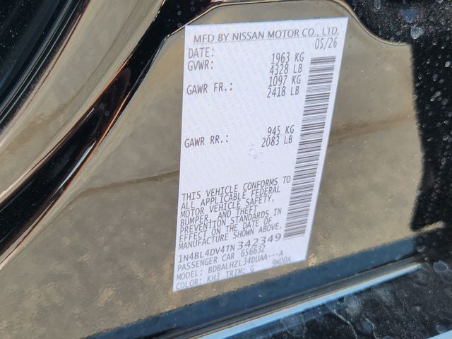 2026 Nissan Altima SV