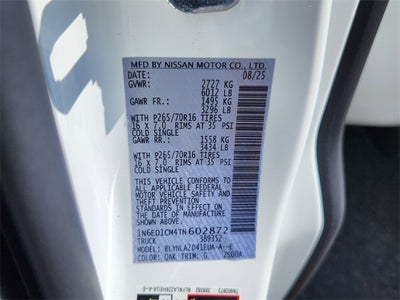 2026 Nissan Frontier S