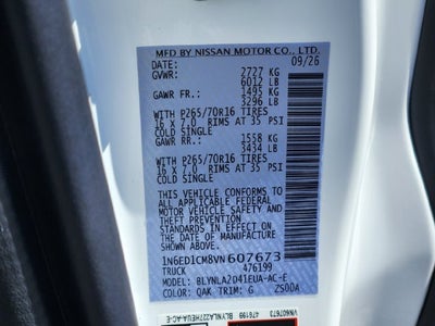 2027 Nissan Frontier S