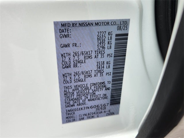 2026 Nissan Frontier SV