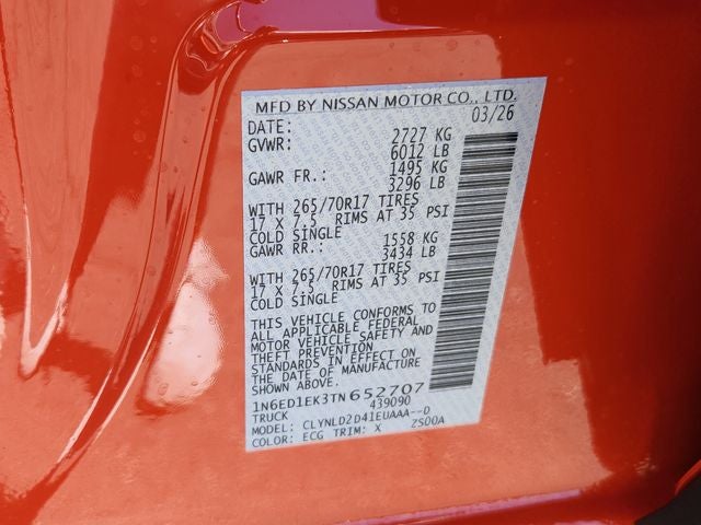 2026 Nissan Frontier PRO-4X