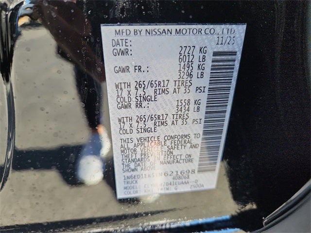 2026 Nissan Frontier SV