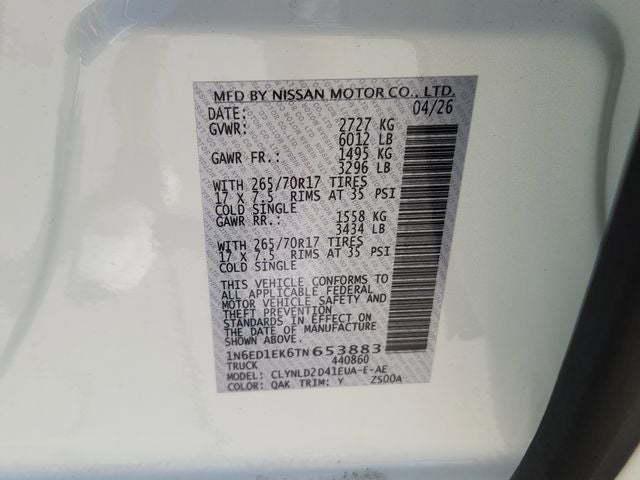2026 Nissan Frontier PRO-4X