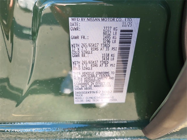 2026 Nissan Frontier SV