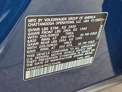 2023 Volkswagen Atlas Cross Sport 3.6L V6 SE w/Technology