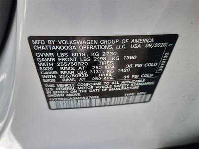 2021 Volkswagen Atlas 3.6L V6 SEL Premium