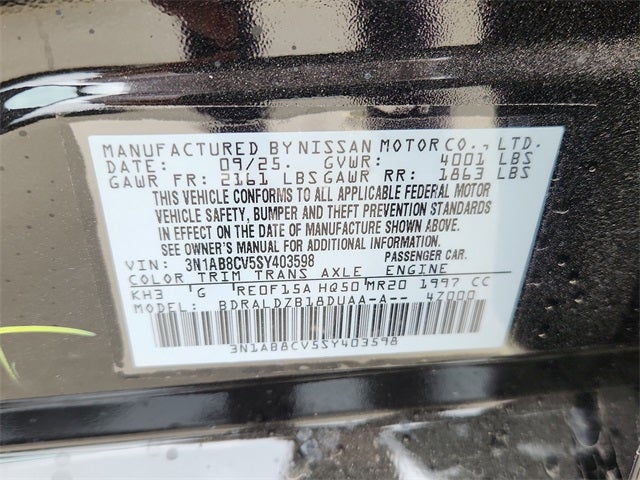 2025 Nissan Sentra SV