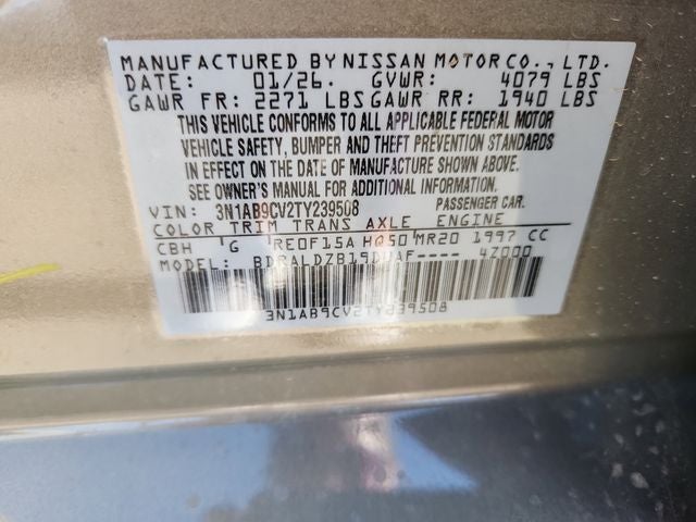 2026 Nissan Sentra SV