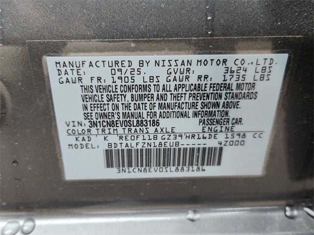 2025 Nissan Versa SV