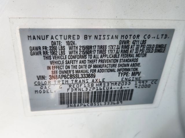 2025 Nissan Kicks SV