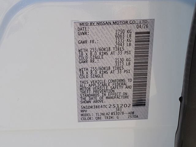 2026 Nissan Pathfinder SV
