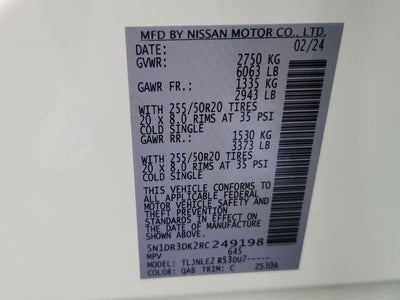 2024 Nissan Pathfinder Platinum