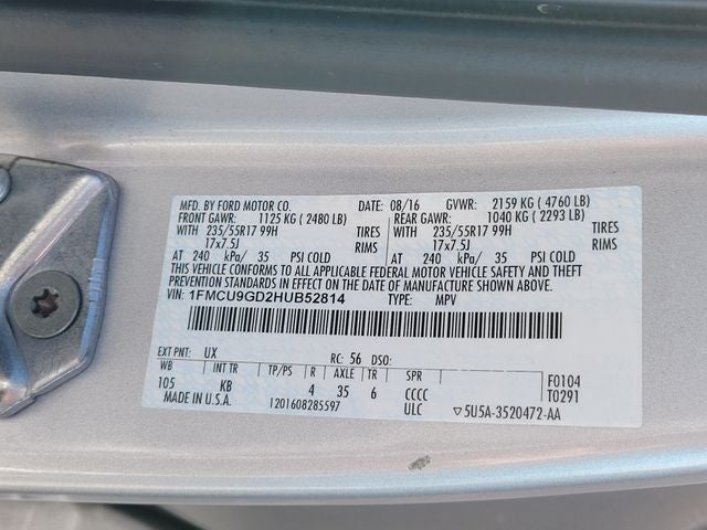 2017 Ford Escape SE
