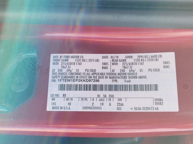 2019 Ford F-150 XLT