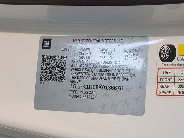 2019 Chevrolet Camaro ZL1