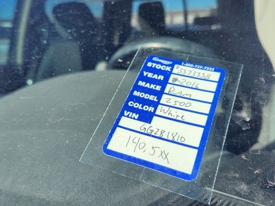 2016 RAM 2500 Big Horn