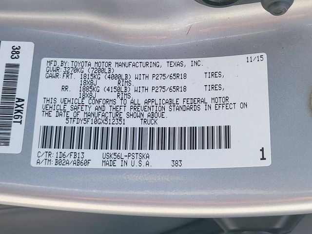 2016 Toyota Tundra SR5