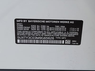 2021 BMW X3 sDrive30i