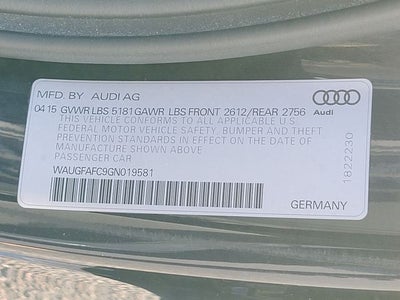 2016 Audi A6 2.0T Premium Plus quattro