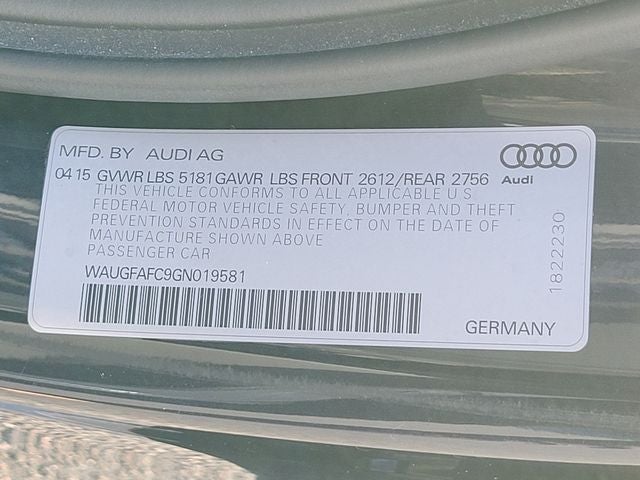 2016 Audi A6 2.0T Premium Plus quattro