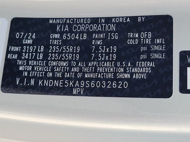2025 Kia Carnival Hybrid SX Prestige