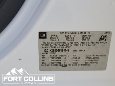 2016 Chevrolet Silverado 2500HD High Country