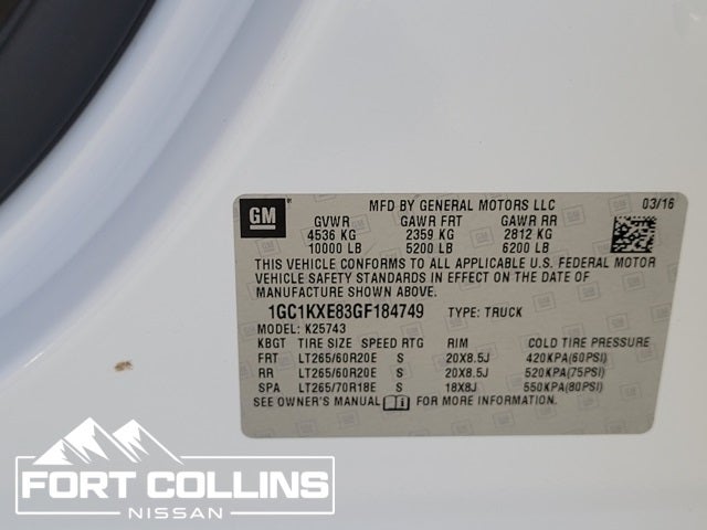 2016 Chevrolet Silverado 2500HD High Country