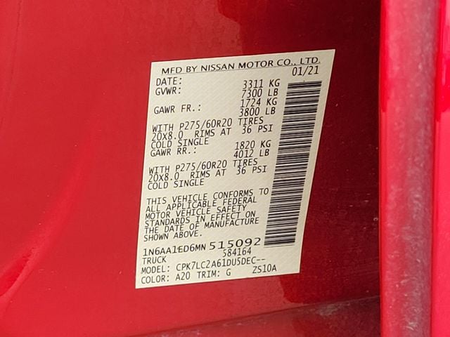 2021 Nissan Titan SV - Photo 21