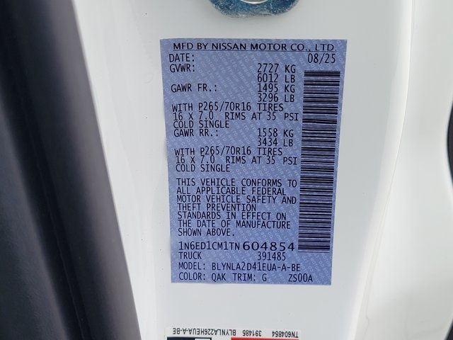 2026 Nissan Frontier S