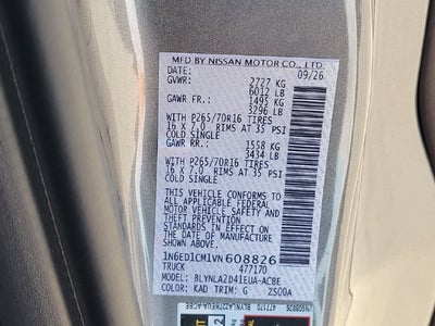 2027 Nissan Frontier S