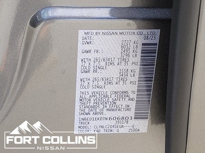 2026 Nissan Frontier SV