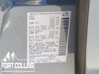 2026 Nissan Frontier PRO-4X