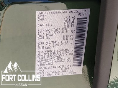 2026 Nissan Frontier PRO-4X