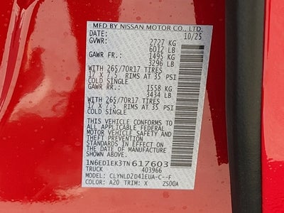 2026 Nissan Frontier PRO-4X