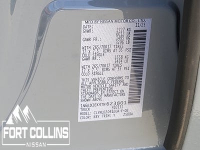 2026 Nissan Frontier PRO-4X