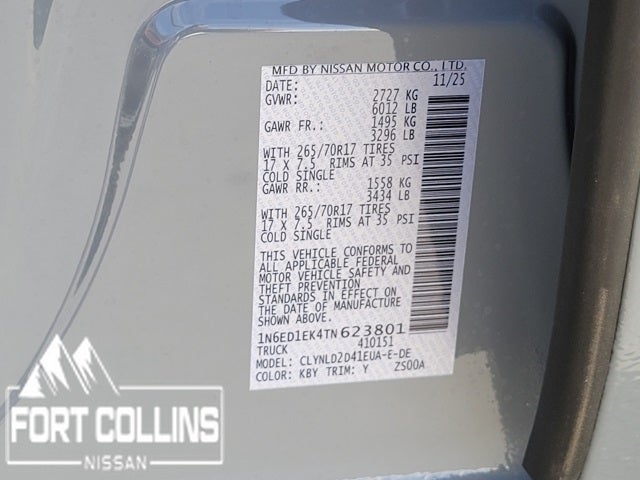 2026 Nissan Frontier PRO-4X