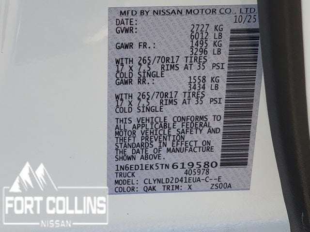 2026 Nissan Frontier PRO-4X