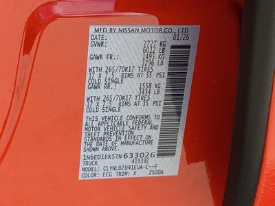 2026 Nissan Frontier PRO-4X