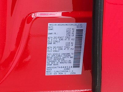 2026 Nissan Frontier SV