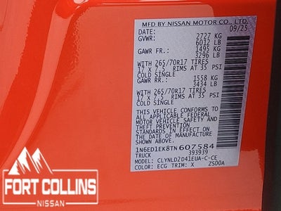 2026 Nissan Frontier PRO-4X