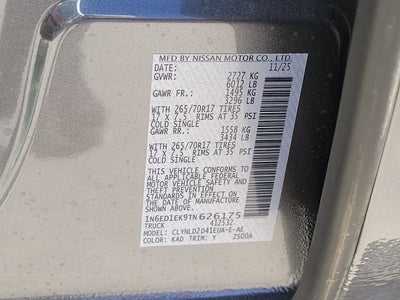 2026 Nissan Frontier PRO-4X