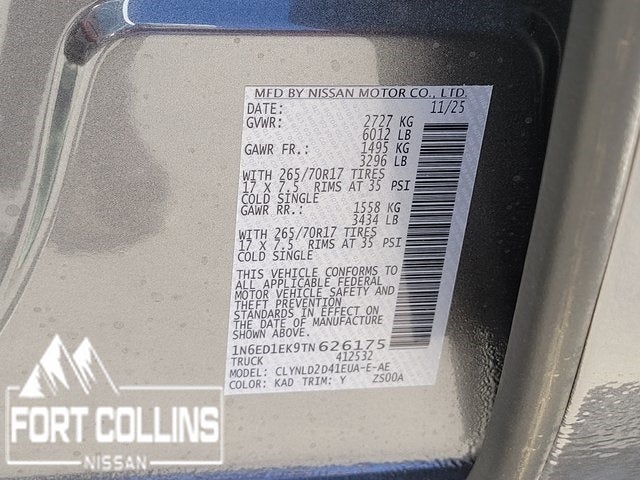 2026 Nissan Frontier PRO-4X