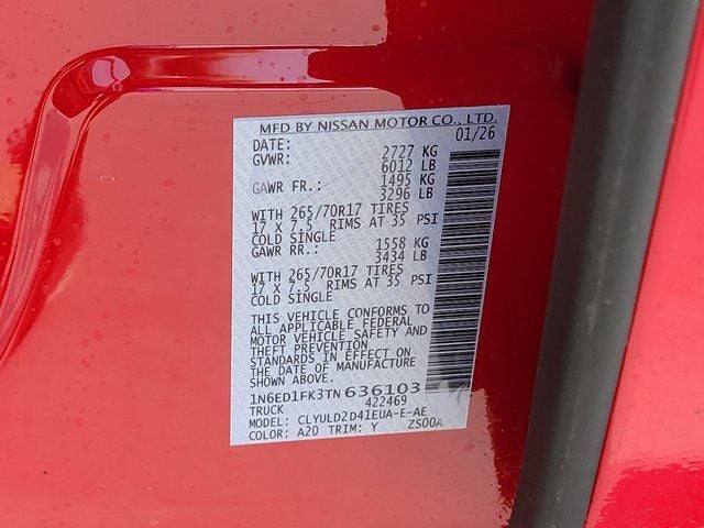 2026 Nissan Frontier PRO-4X