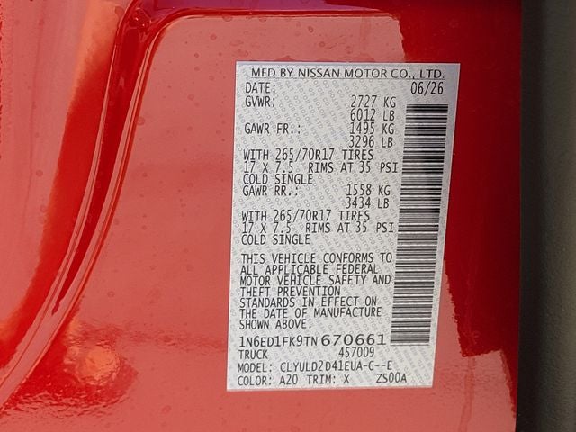 2026 Nissan Frontier PRO-4X