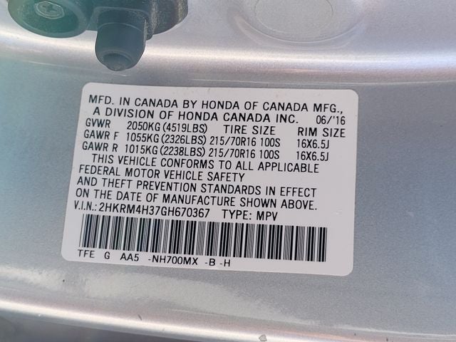 2016 Honda CR-V LX - Photo 15
