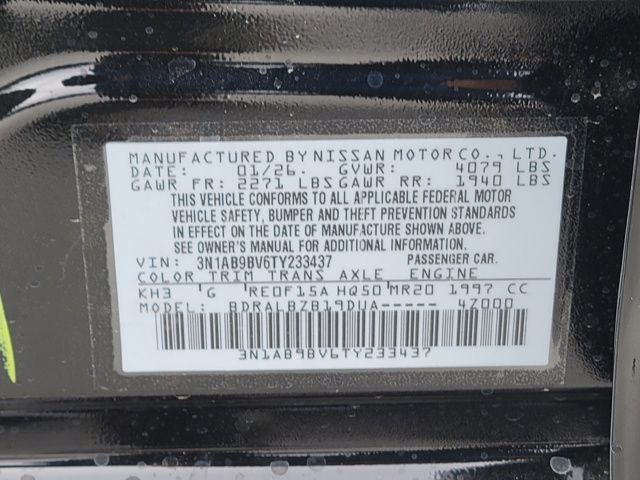 2026 Nissan Sentra S